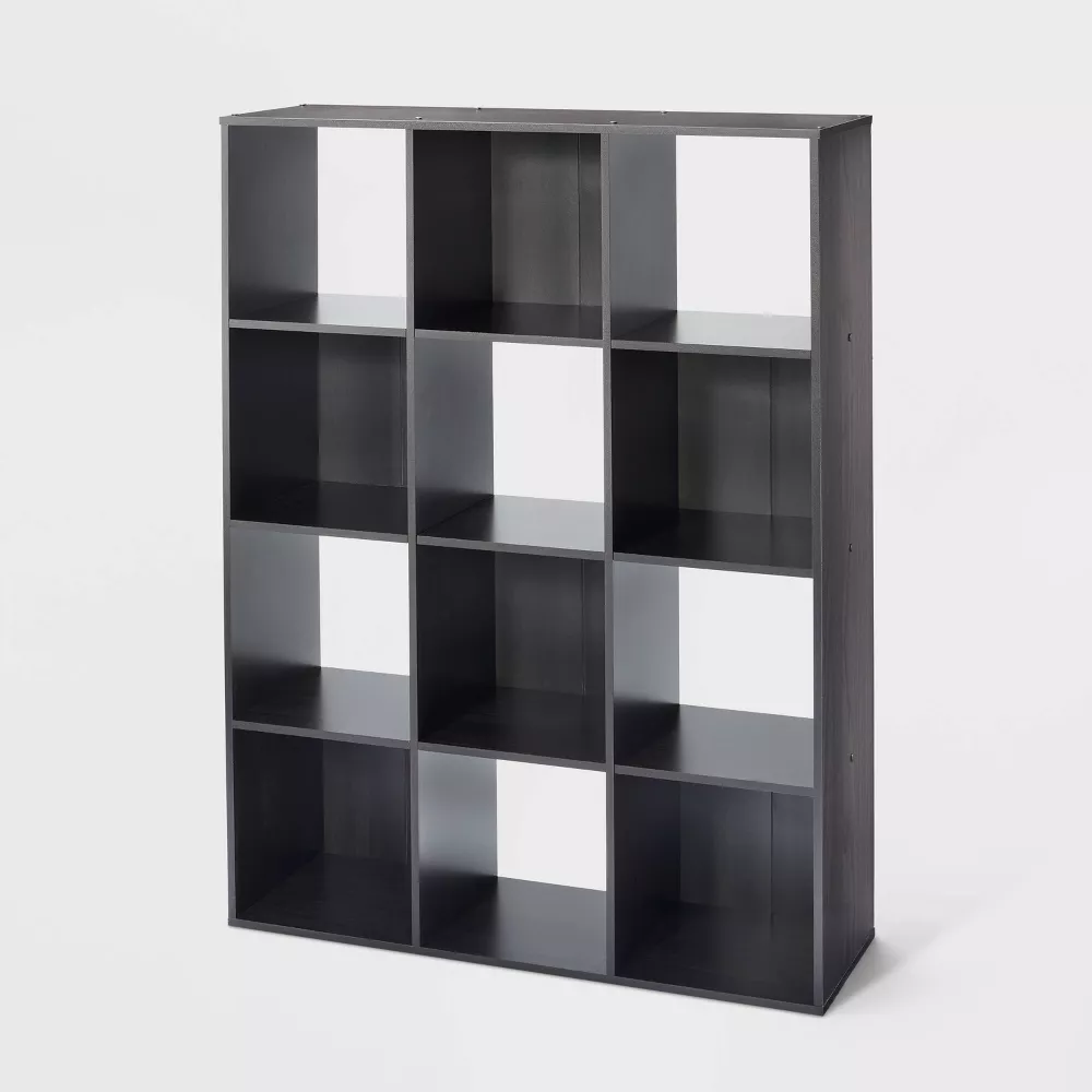 12 Cube Organizer Shelf - Room Essentials - Espresso Brown