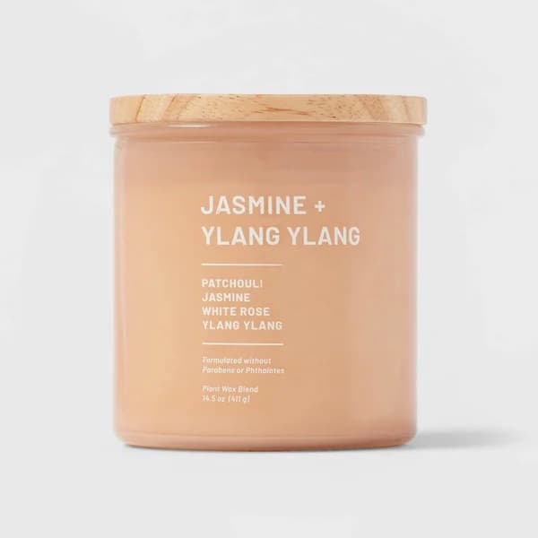2-Wick Jasmine and Ylang Ylang Glass Jar Candle 14oz - Threshold
