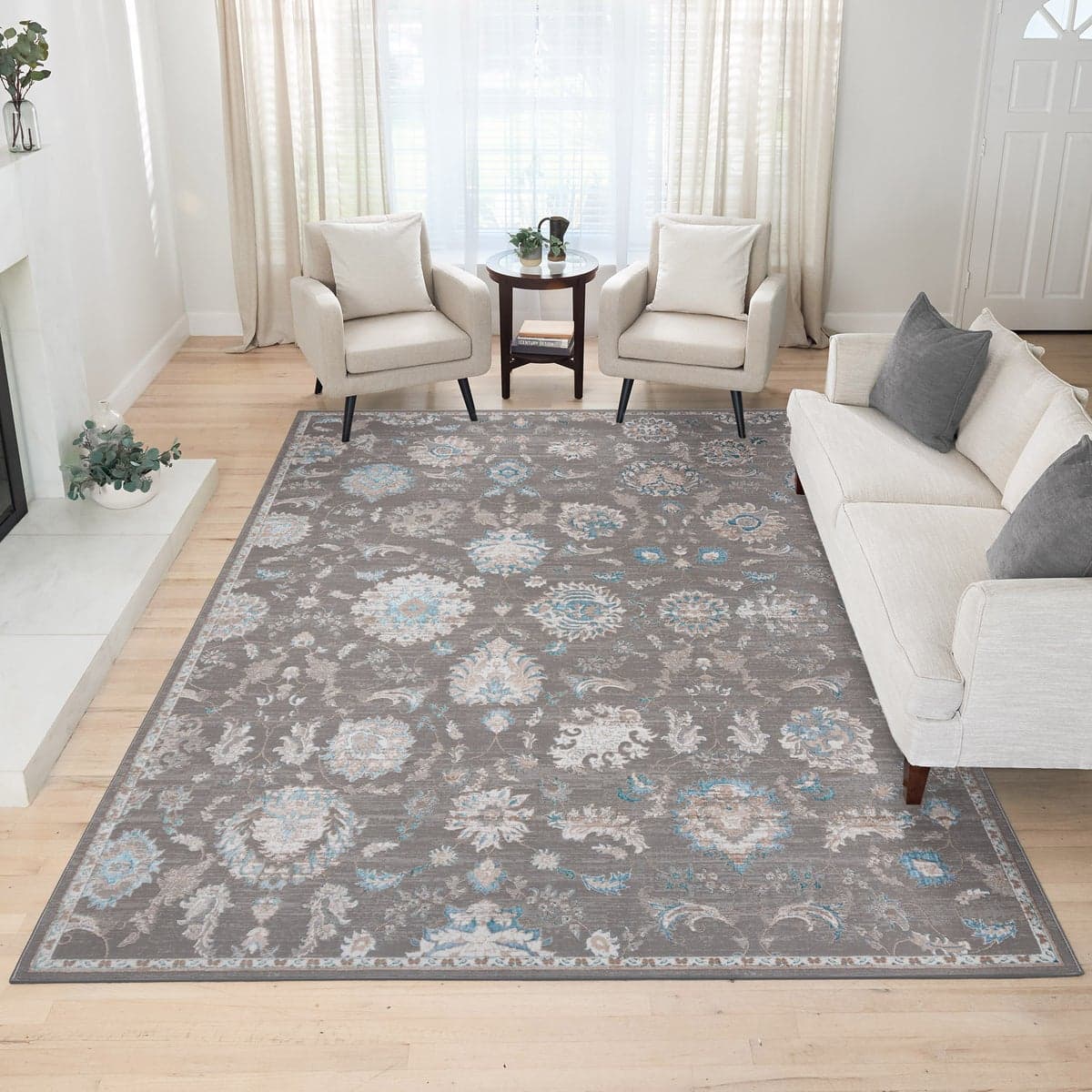 Barmond Area Rug Collection, Anya - Gray - 7' 10" x 10'
