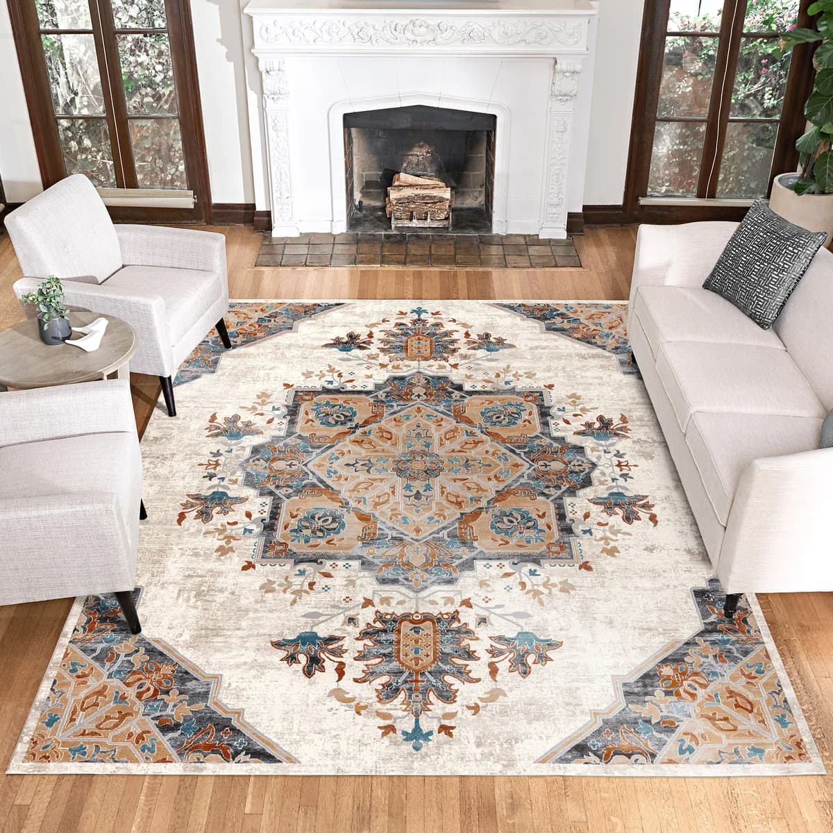 Gertmenian Thomasville Timeless Classic Area Rug - Hernon Ivory - 7' 10" x 10'