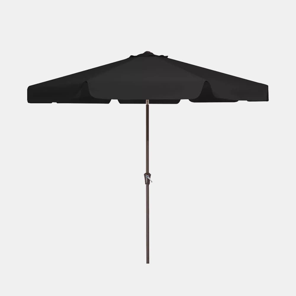 Hyleory 10ft Octagonal Centered Pole Patio Umbrella - Versatile Shade Solution - Black