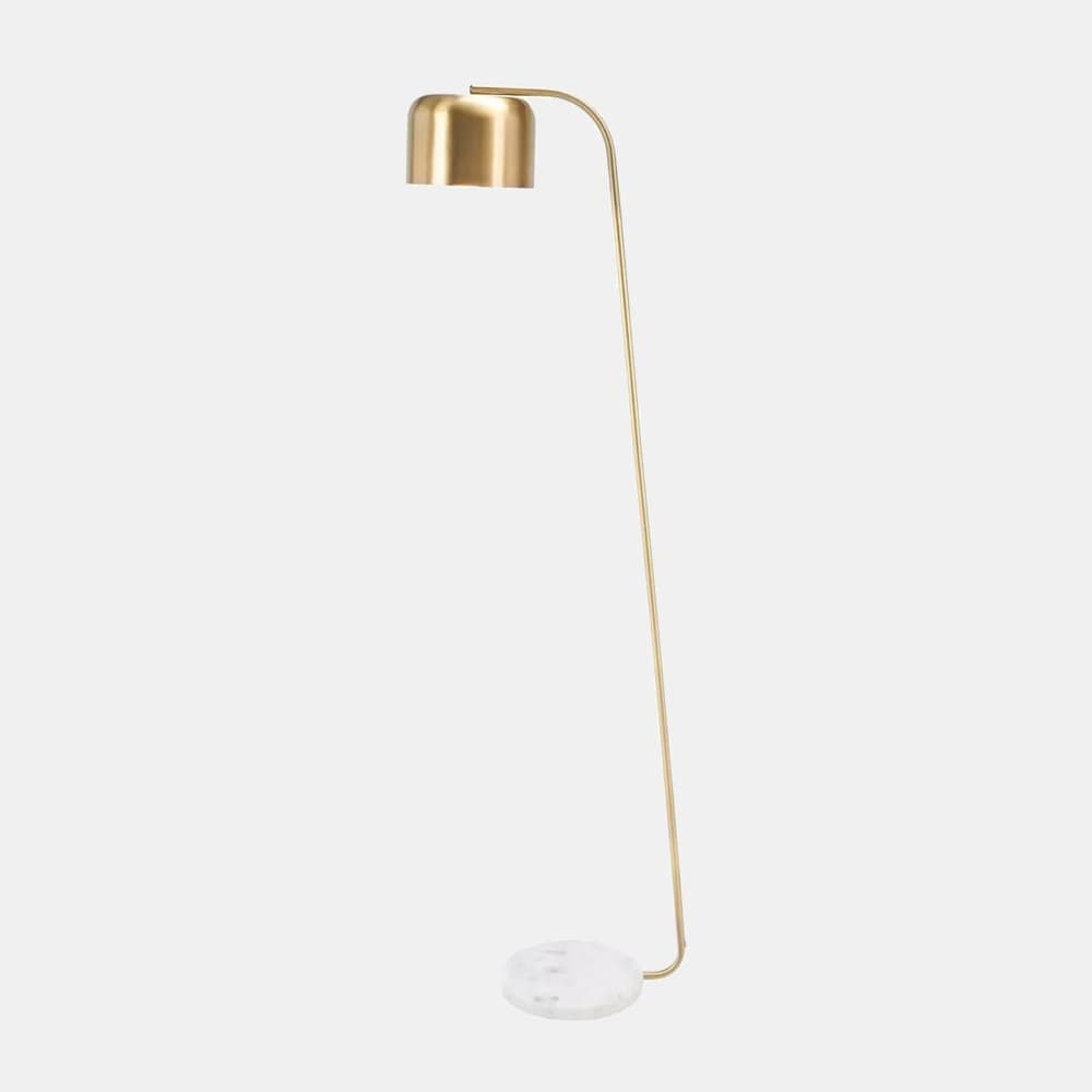 Safavieh Foley 59" Floor Lamp - Gold/White Marble