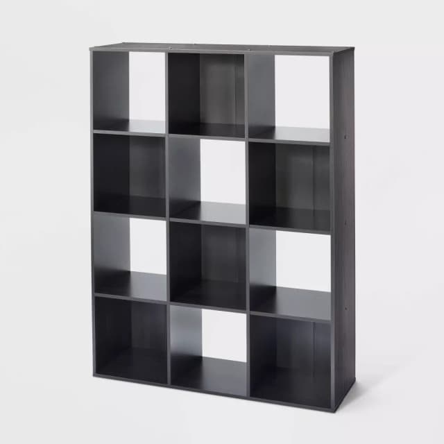 12 Cube Organizer Shelf - Room Essentials - Espresso Brown