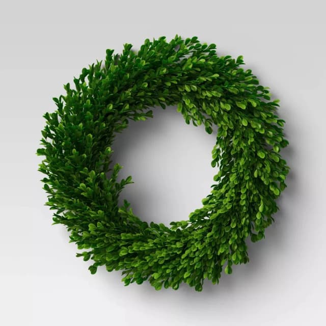 21" Preserved Boxwood Wreath - Threshold