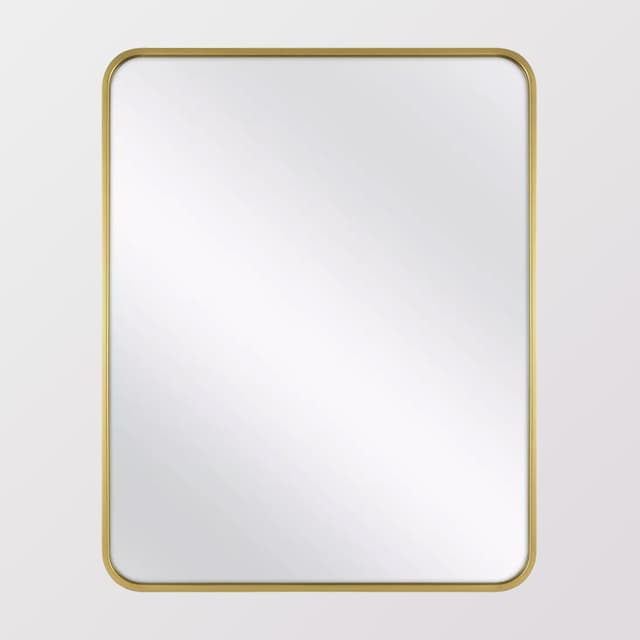 24" x 30" Rectangular Decorative Wall Mirror with Rounded Corners - Threshold