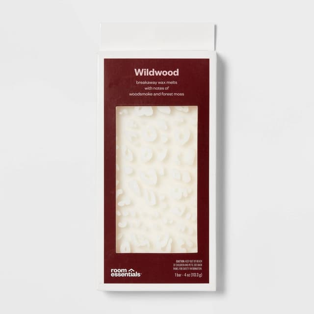 4oz Wax Bar with Embossed Pattern Wildwood - Room Essentials