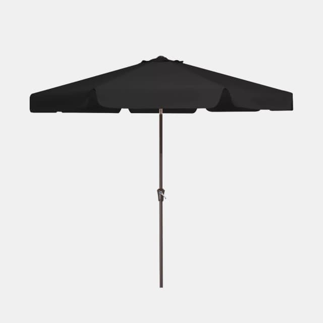 Hyleory 10ft Octagonal Centered Pole Patio Umbrella - Versatile Shade Solution - Black