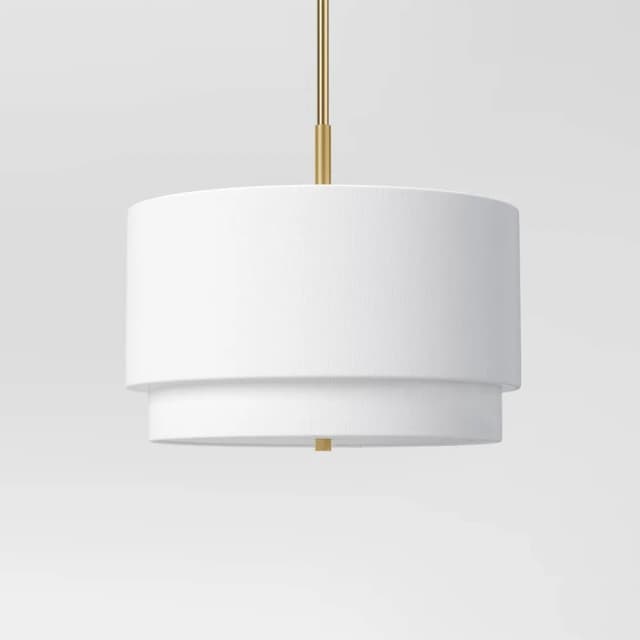 Knurled Metal Stacked Drum Pendant - Threshold