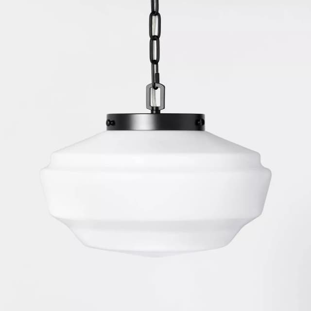 Milk Glass Adjustable Pendant Ceiling Light - Hearth & Hand with Magnolia